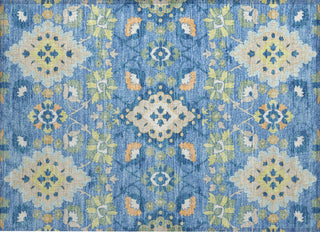 Piper Looms Chantille Oriental ACN1002 Blue Machine Washable Area Rug Scatter Main Image