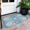 Piper Looms Chantille Oriental ACN1002 Blue Machine Washable Area Rug Scatter Outdoor Lifestyle Image Feature
