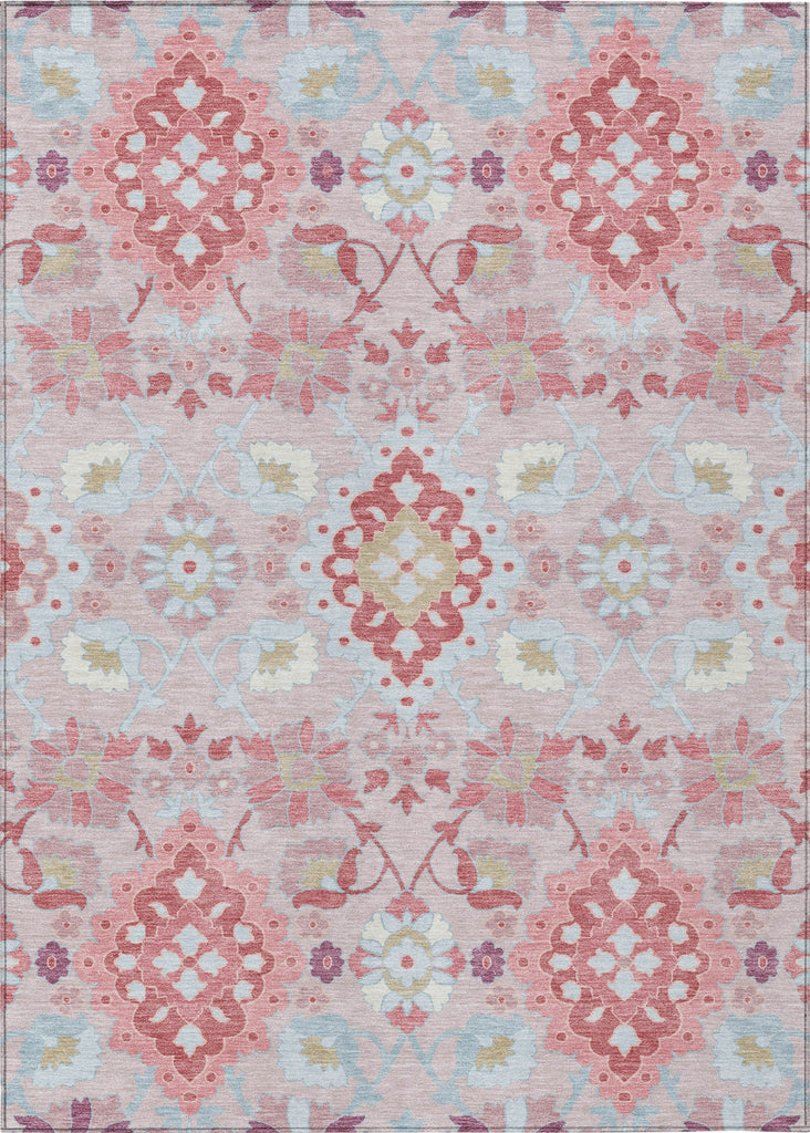 Piper Looms Chantille Oriental ACN1002 Blush Machine Washable Area Rug main image