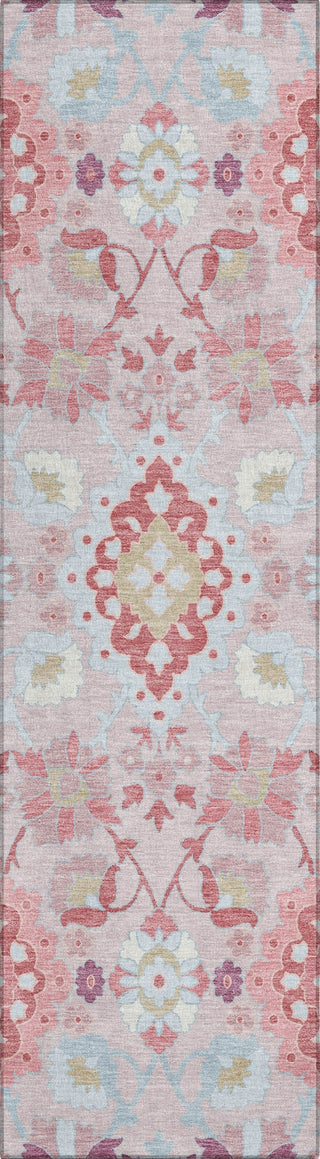Piper Looms Chantille Oriental ACN1002 Blush Machine Washable Area Rug Runner Main Image