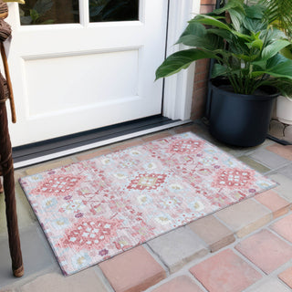 Piper Looms Chantille Oriental ACN1002 Blush Machine Washable Area Rug Scatter Outdoor Lifestyle Image Feature