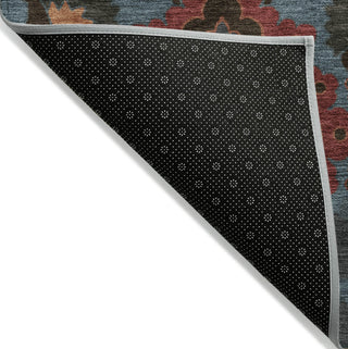 Piper Looms Chantille Oriental ACN1002 Denim Machine Washable Area Rug Backing Image