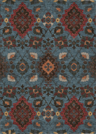 Piper Looms Chantille Oriental ACN1002 Denim Machine Washable Area Rug main image