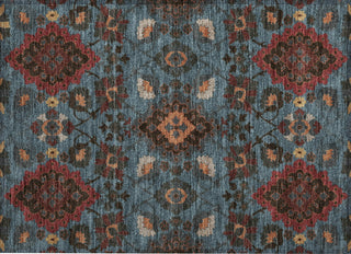 Piper Looms Chantille Oriental ACN1002 Denim Machine Washable Area Rug Scatter Main Image