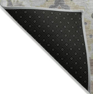 Piper Looms Chantille Oriental ACN1002 Gray Machine Washable Area Rug Backing Image