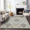 Piper Looms Chantille Oriental ACN1002 Gray Machine Washable Area Rug Lifestyle Image Feature