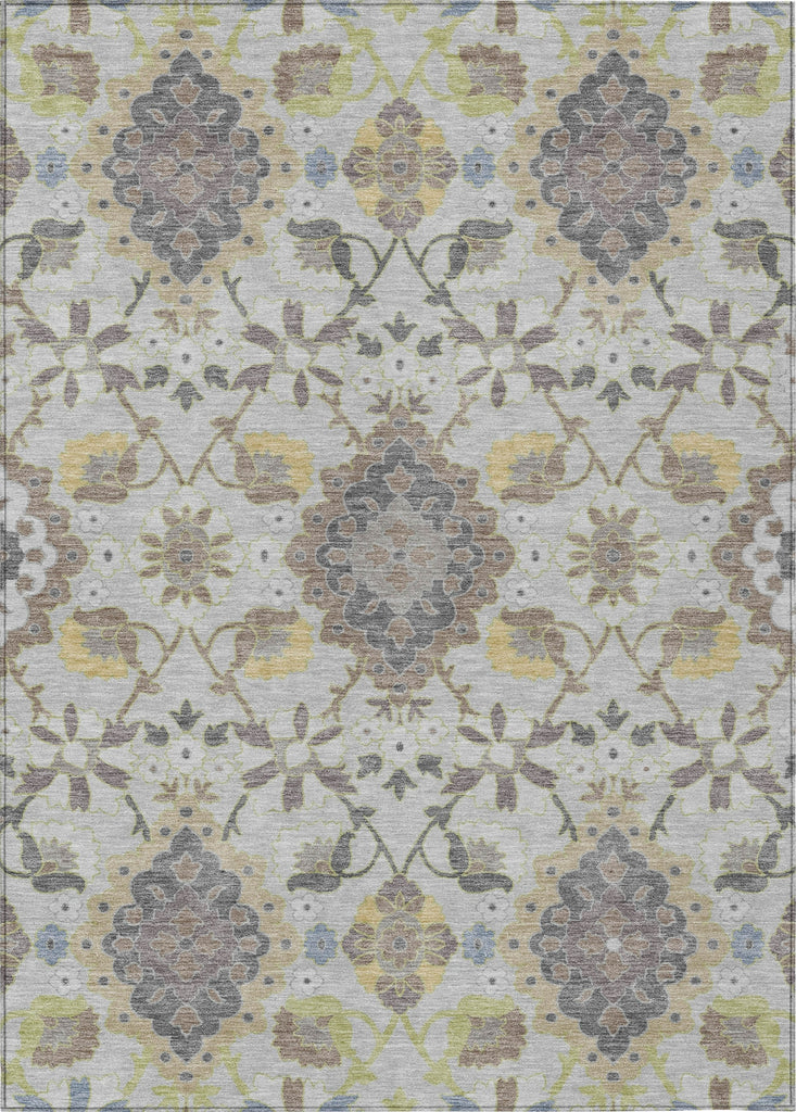 Piper Looms Chantille Oriental ACN1002 Gray Machine Washable Area Rug main image