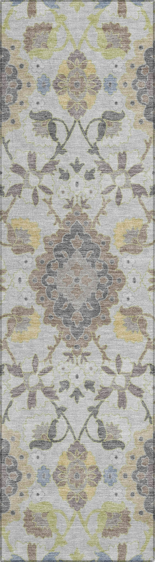 Piper Looms Chantille Oriental ACN1002 Gray Machine Washable Area Rug Runner Main Image