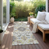 Piper Looms Chantille Oriental ACN1002 Gray Machine Washable Area Rug Runner Outdoor Lifestyle Image Feature