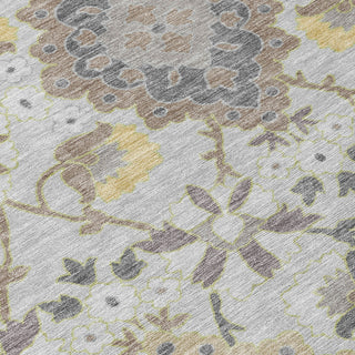 Piper Looms Chantille Oriental ACN1002 Gray Machine Washable Area Rug Swatch Image
