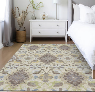 Piper Looms Chantille Oriental ACN1002 Ivory Machine Washable Area Rug Lifestyle Image Feature