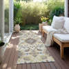 Piper Looms Chantille Oriental ACN1002 Ivory Machine Washable Area Rug Runner Outdoor Lifestyle Image Feature