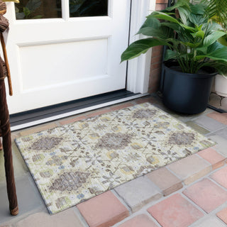 Piper Looms Chantille Oriental ACN1002 Ivory Machine Washable Area Rug Scatter Outdoor Lifestyle Image Feature