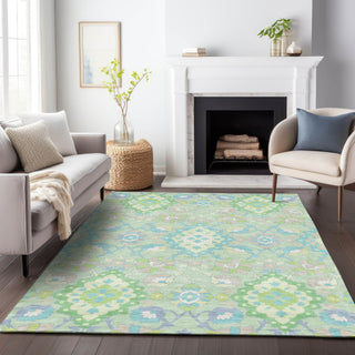 Piper Looms Chantille Oriental ACN1002 Mint Machine Washable Area Rug Lifestyle Image Feature
