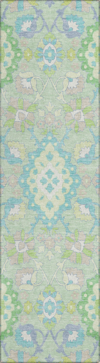 Piper Looms Chantille Oriental ACN1002 Mint Machine Washable Area Rug Runner Main Image