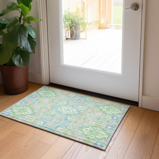 Piper Looms Chantille Oriental ACN1002 Mint Machine Washable Area Rug Scatter Lifestyle Image Feature