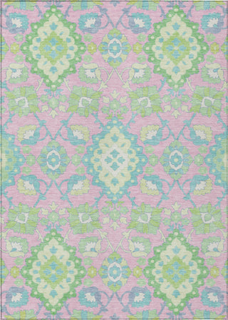 Piper Looms Chantille Oriental ACN1002 Pink Machine Washable Area Rug main image