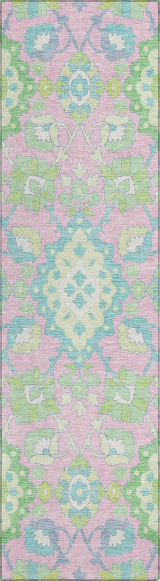 Piper Looms Chantille Oriental ACN1002 Pink Machine Washable Area Rug Runner Main Image