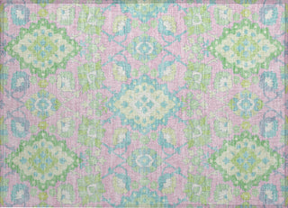 Piper Looms Chantille Oriental ACN1002 Pink Machine Washable Area Rug Scatter Main Image