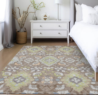 Piper Looms Chantille Oriental ACN1002 Taupe Machine Washable Area Rug Lifestyle Image Feature