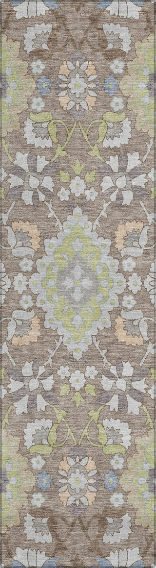 Piper Looms Chantille Oriental ACN1002 Taupe Machine Washable Area Rug Runner Main Image