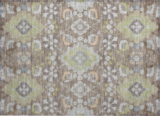 Piper Looms Chantille Oriental ACN1002 Taupe Machine Washable Area Rug Scatter Main Image