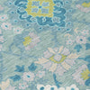 Piper Looms Chantille Oriental ACN1002 Teal Machine Washable Area Rug Swatch Image