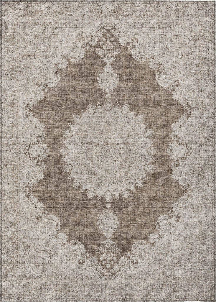 Piper Looms Chantille Oriental ACN1003 Brown Machine Washable Area Rug main image
