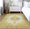 Piper Looms Chantille Oriental ACN1003 Gold Machine Washable Area Rug Lifestyle Image Feature