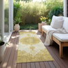 Piper Looms Chantille Oriental ACN1003 Gold Machine Washable Area Rug Runner Outdoor Lifestyle Image Feature