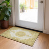 Piper Looms Chantille Oriental ACN1003 Gold Machine Washable Area Rug Scatter Lifestyle Image Feature