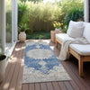 Piper Looms Chantille Oriental ACN1003 Navy Machine Washable Area Rug Runner Outdoor Lifestyle Image Feature