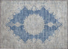 Piper Looms Chantille Oriental ACN1003 Navy Machine Washable Area Rug Scatter Main Image