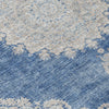 Piper Looms Chantille Oriental ACN1003 Navy Machine Washable Area Rug Swatch Image
