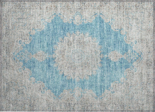Piper Looms Chantille Oriental ACN1003 Teal Machine Washable Area Rug Scatter Main Image