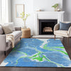 Piper Looms Chantille Abstract ACN1005 Denim Machine Washable Area Rug Lifestyle Image Feature