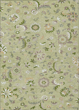 Piper Looms Chantille Floral ACN1006 Aloe Machine Washable Area Rug main image