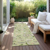 Piper Looms Chantille Floral ACN1006 Aloe Machine Washable Area Rug Runner Outdoor Lifestyle Image Feature