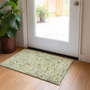 Piper Looms Chantille Floral ACN1006 Aloe Machine Washable Area Rug Scatter Lifestyle Image Feature