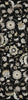 Piper Looms Chantille Floral ACN1006 Black Machine Washable Area Rug Runner Main Image