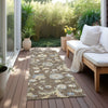 Piper Looms Chantille Floral ACN1006 Chocolate Machine Washable Area Rug Runner Outdoor Lifestyle Image Feature