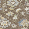 Piper Looms Chantille Floral ACN1006 Chocolate Machine Washable Area Rug Swatch Image
