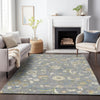 Piper Looms Chantille Floral ACN1006 Gray Machine Washable Area Rug Lifestyle Image Feature