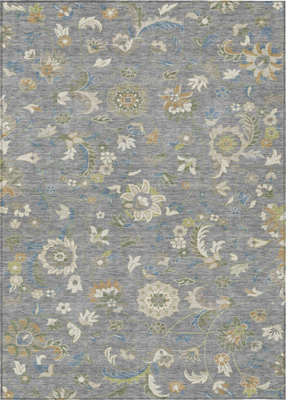 Piper Looms Chantille Floral ACN1006 Gray Machine Washable Area Rug main image
