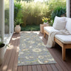 Piper Looms Chantille Floral ACN1006 Gray Machine Washable Area Rug Runner Outdoor Lifestyle Image Feature