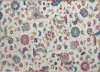 Piper Looms Chantille Floral ACN1006 Linen Machine Washable Area Rug Scatter Main Image