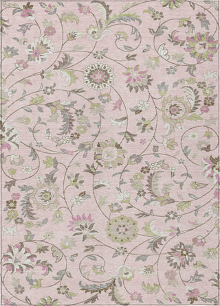 Piper Looms Chantille Floral ACN1006 Pink Machine Washable Area Rug main image