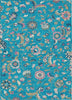 Piper Looms Chantille Floral ACN1006 Teal Machine Washable Area Rug main image