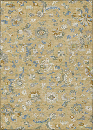 Piper Looms Chantille Floral ACN1006 Wheat Machine Washable Area Rug main image