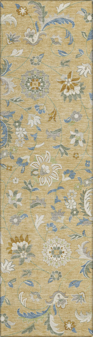 Piper Looms Chantille Floral ACN1006 Wheat Machine Washable Area Rug Runner Main Image